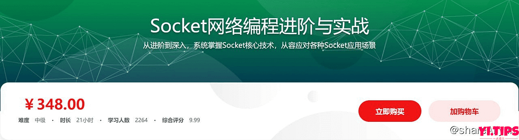 阿里云盘 学习 Socket网络编程进阶与实战 系统掌握Socket核心技术-Yi.Tips