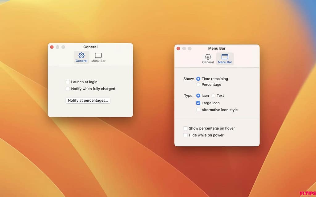 Battery Indicator for Mac v2.16.0 TNT破解版 电池指示灯工具-Yi.Tips