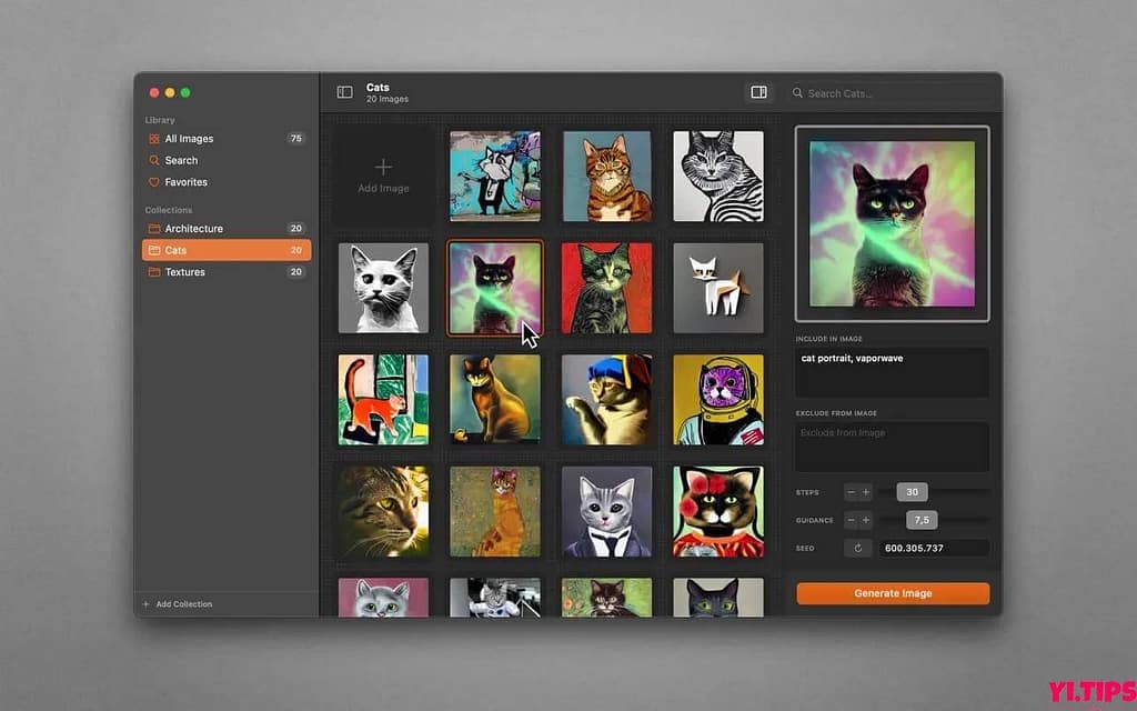 AI Photo for mac TNT破解版 v1.11 文字转图片自动输出-Yi.Tips