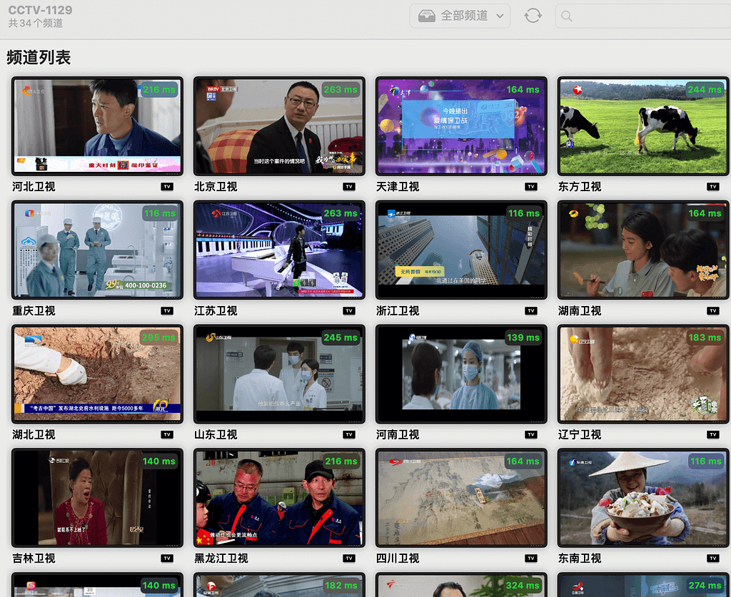 [IPTV直播源分享]11月29号更新，各地卫视的ipv4直播源，高清速度贼快，共34个频道-Yi.Tips
