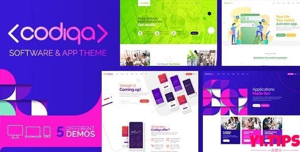 Codiqa v1.1.9 破解版免费下载- 软件、应用程序和数字wordpress主题-Yi.Tips
