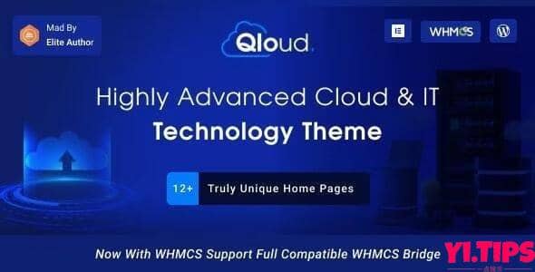 Qloud 破解版免费下载- 云计算、应用程序和服务器 WordPress 主题-Yi.Tips
