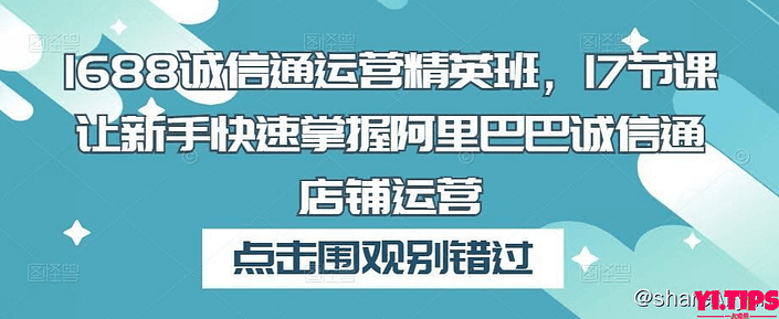 阿里云盘-学习资料-1688诚信通运营精英班-Yi.Tips
