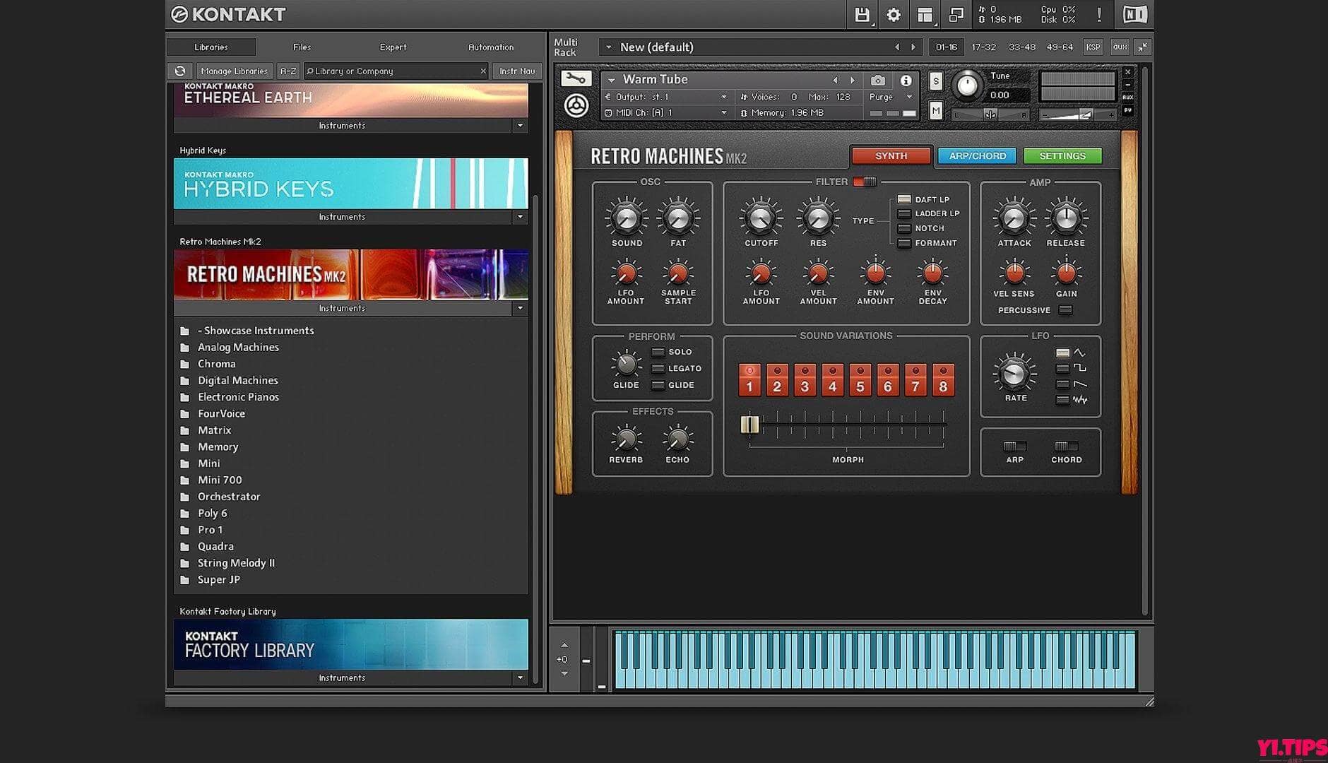 Native Instruments Kontakt 7 V7.3.1-Mac软件免费下载 - Yi.Tips-Yi.Tips