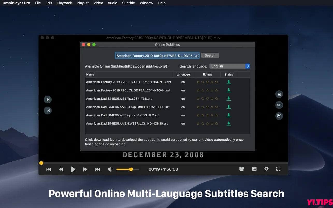图片[4]-OmniPlayer Pro v2.0.19 支持无线投屏的视频播放器-Mac软件免费下载-Yi.Tips