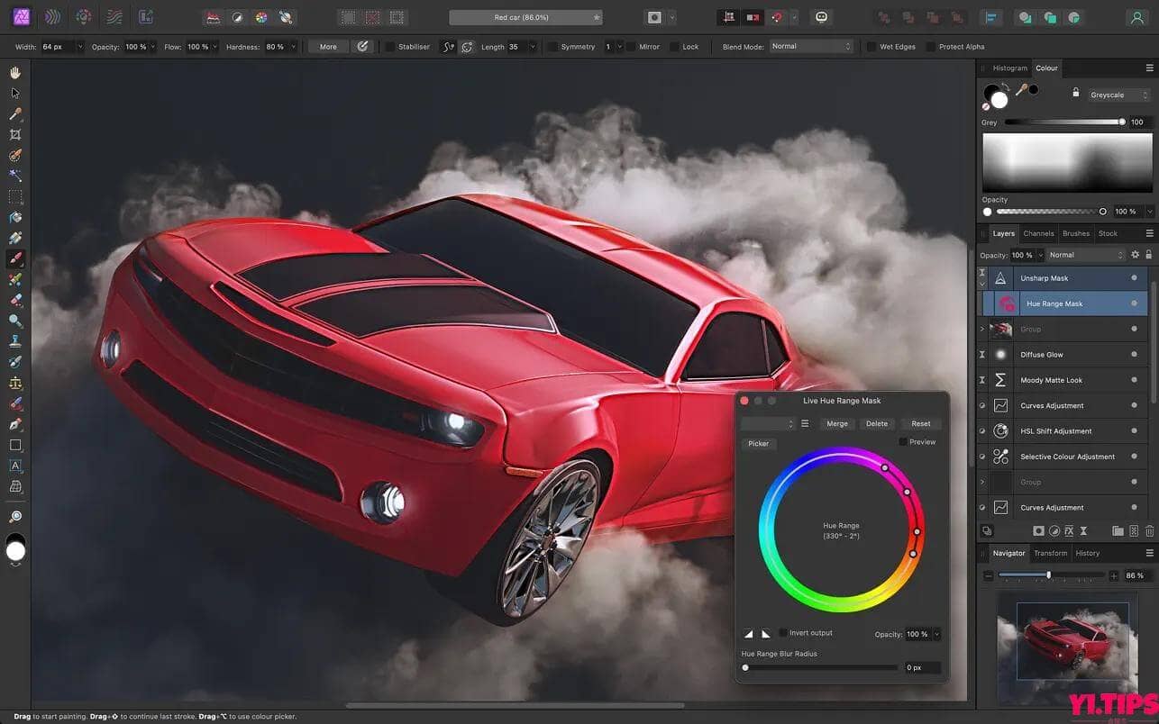 Affinity Photo for Mac v2.1.0 专业级修图软件-Mac软件免费下载-Yi.Tips