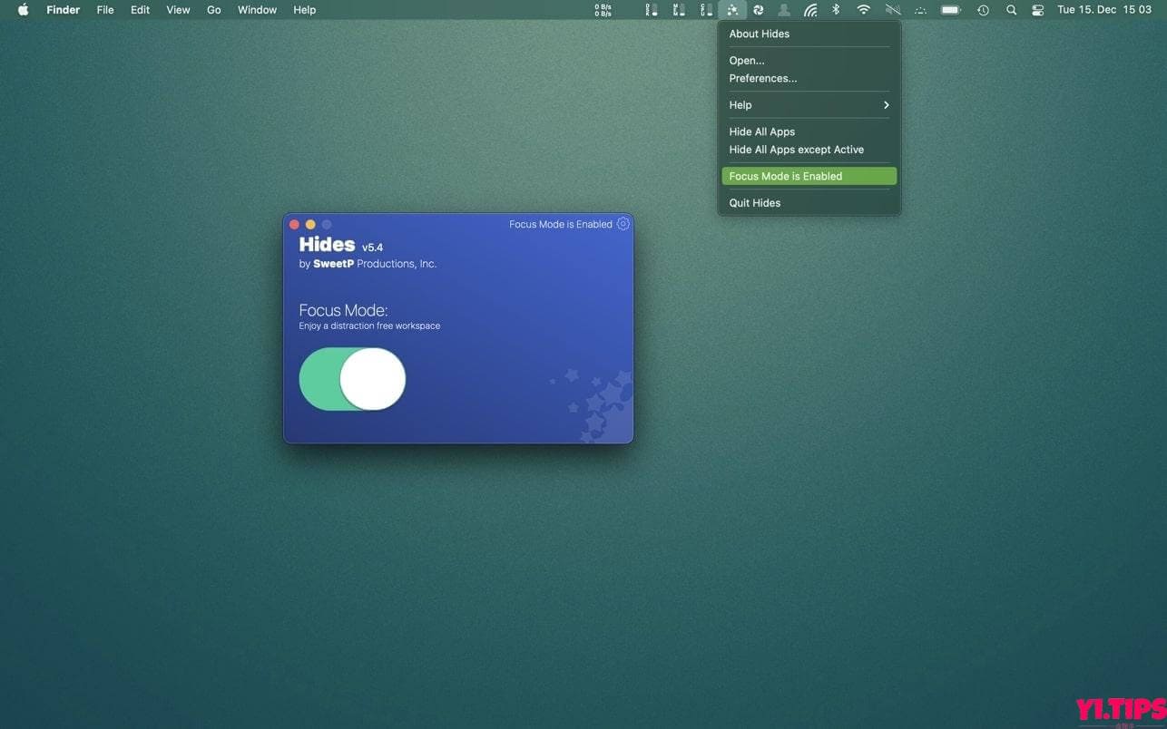 Hides For Mac V5.8.0 TNT破解版 隐藏程序Mac老板键 - Yi.Tips-Yi.Tips