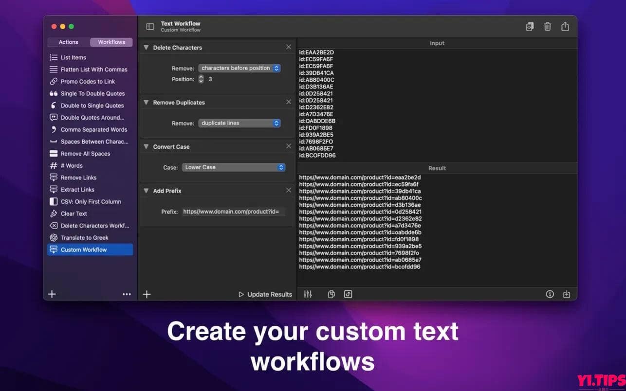 图片[3]-Text Workflow V1.6.1 TNT破解版 mac上强大的文本工作流软件-Yi.Tips