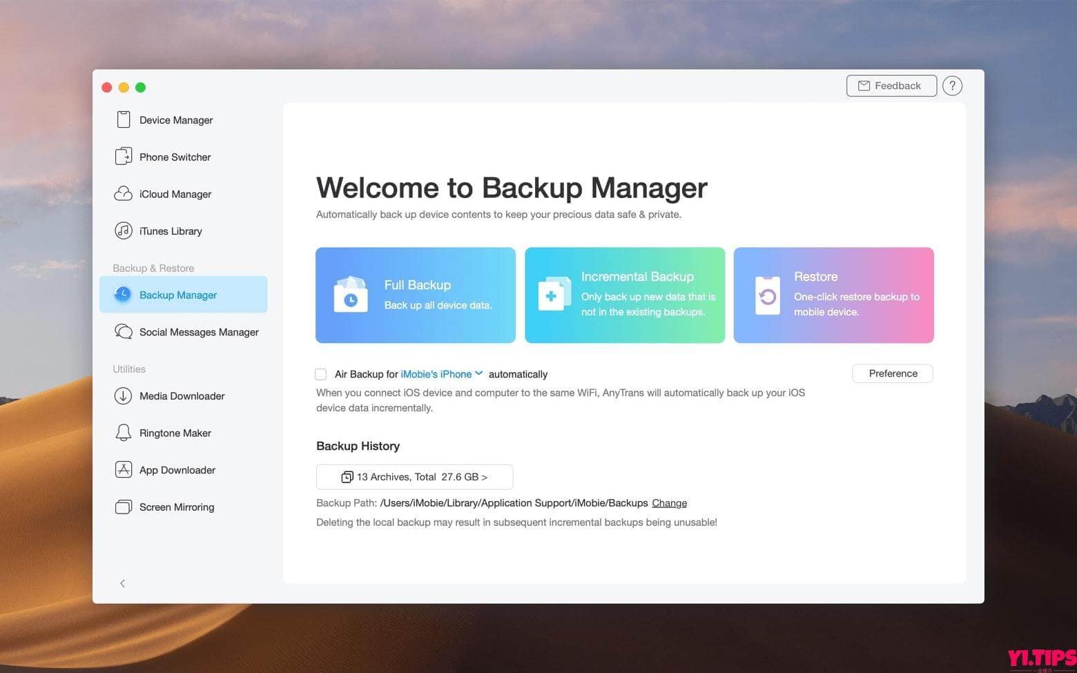 图片[4]-AnyTrans for Mac 8.9.5.20230110 TNT破解版 好用的iPhone管理工具-Yi.Tips