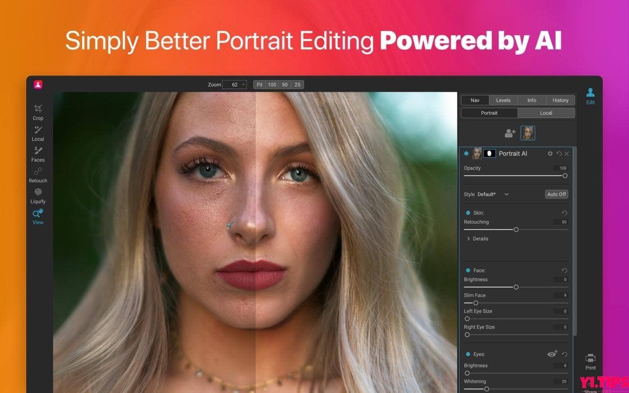 图片[2]-ON1 Portrait AI for Mac 照片肖像美容软件 TNT破解版 2023.5 v17.5.1.14028 -Mac软件免费下载-Yi.Tips