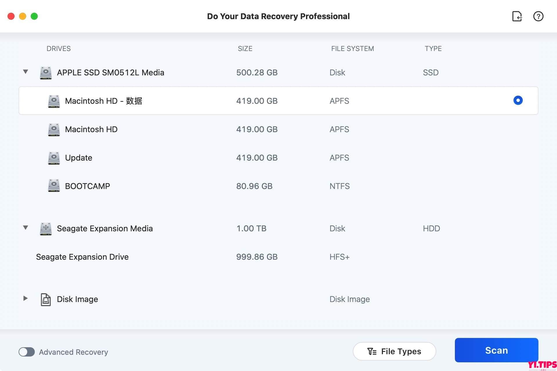 图片[1]-Do Your Data Recovery V8.5 专业的Mac数据恢复工具 TNT破解版-Mac软件免费下载-Yi.Tips
