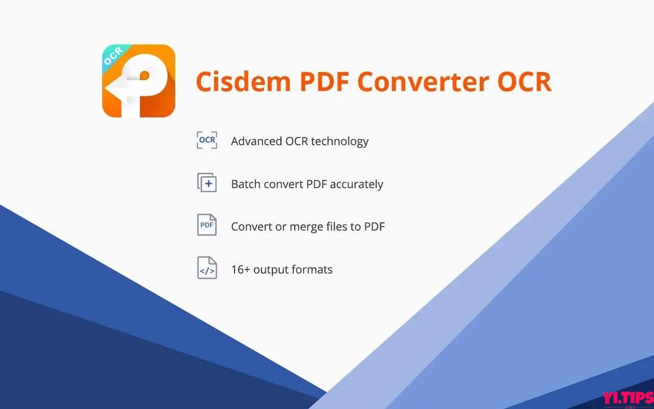 图片[2]-Cisdem PDF Converter OCR PDF文字识别转换工具 V8.0.0 TNT破解版-Mac软件免费下载-Yi.Tips