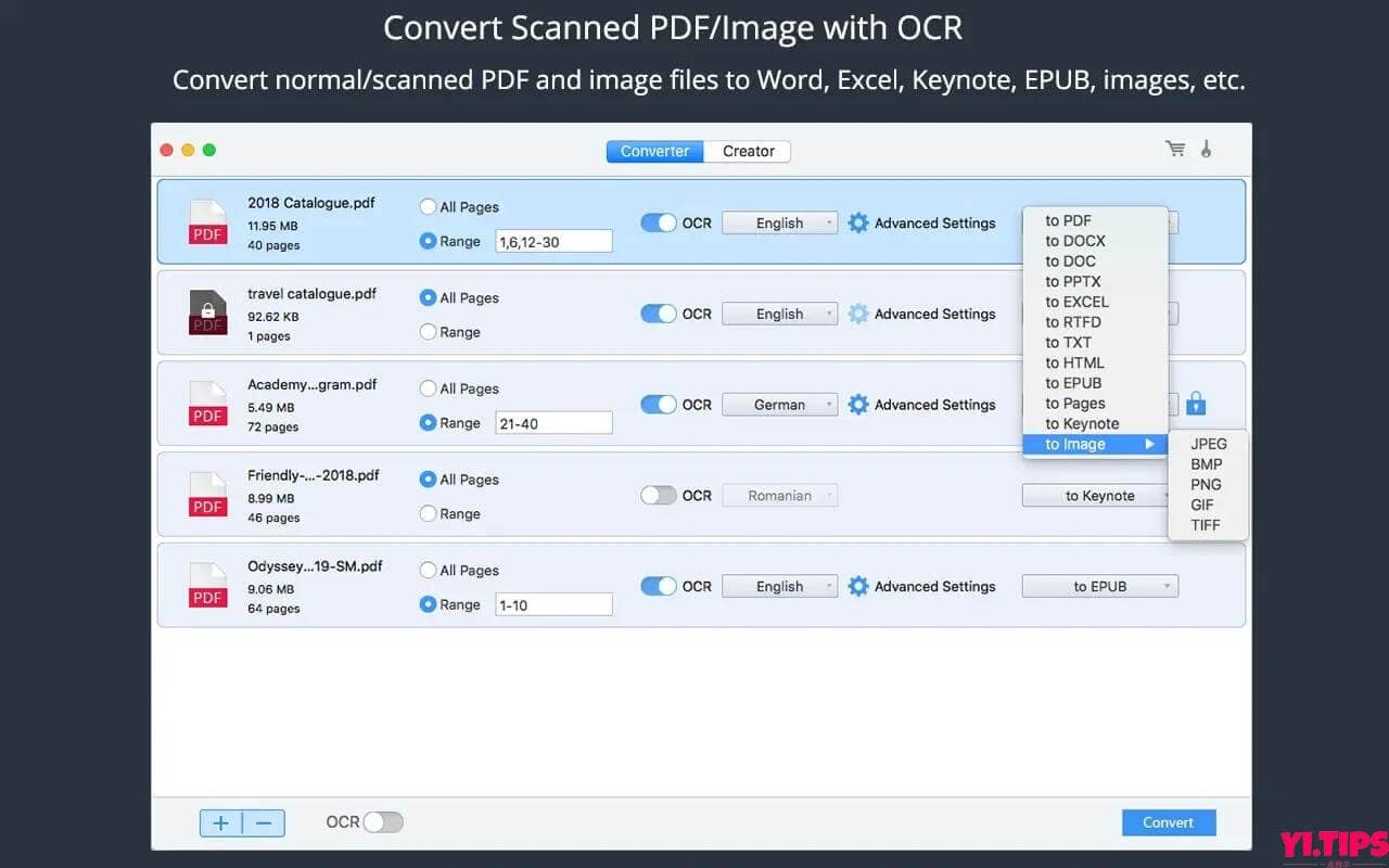 图片[1]-Cisdem PDF Converter OCR PDF文字识别转换工具 V8.0.0 TNT破解版-Mac软件免费下载-Yi.Tips