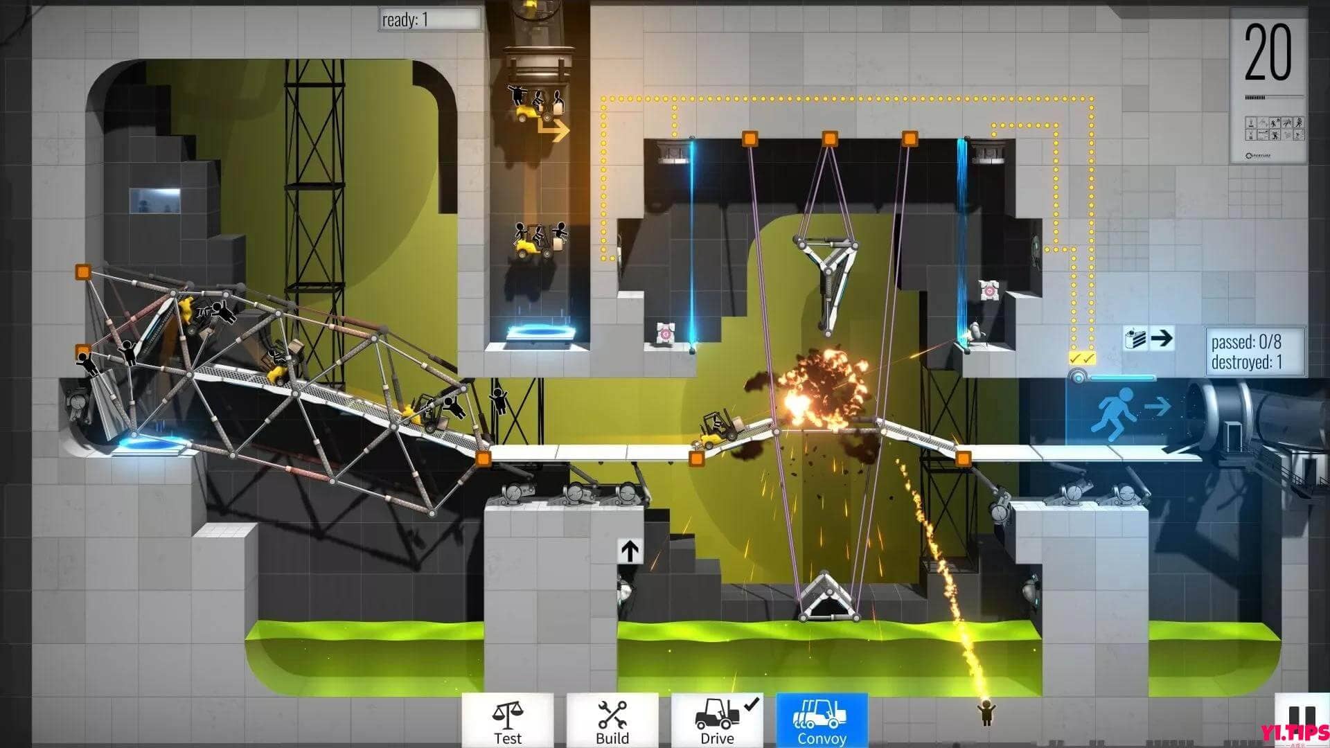 桥梁建设者 Bridge Constructor Portal 建桥模拟游戏 V1.4.4.0233 - Yi.Tips-Yi.Tips