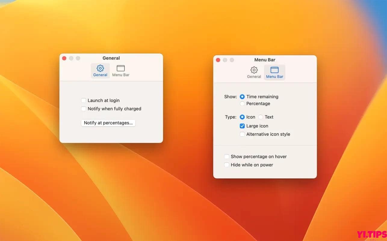 图片[1]-Battery Indicator for Mac 剩余电池电量显示工具 v2.16.1激活版 TNT破解版-Mac软件免费下载-Yi.Tips