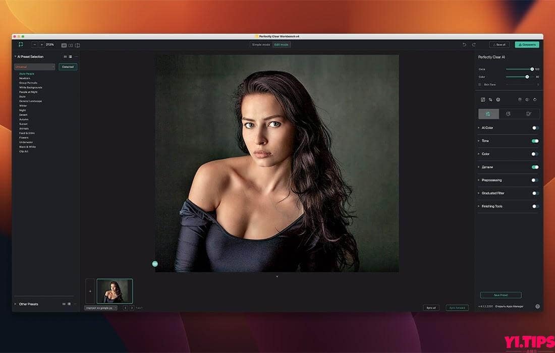图片[1]-Perfectly Clear Workbench Mac图像清晰处理工具 v4.5.0.2537激活版 TNT破解版-Yi.Tips