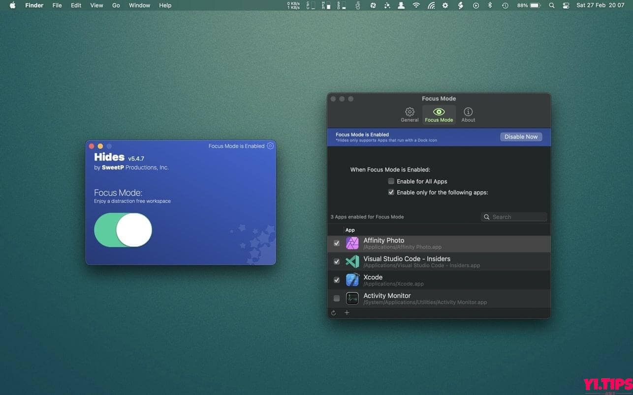 图片[2]-Hides for mac 应用程序隐藏工具 v5.9.1免激活版 TNT破解版-Yi.Tips