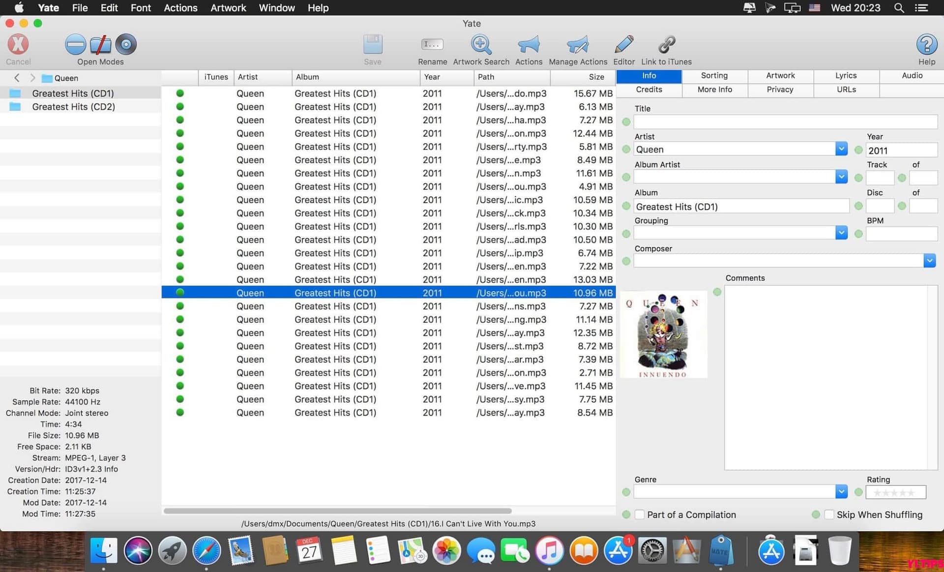 图片[2]-Yate for mac 音乐标签管理工具 v6.16 激活版 TNT破解版-Yi.Tips